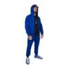 OMD™ Sapphire Blue Active Sweatsuit for Men - Vibrant and Comfortable Sweatshirt and Joggers Set, Perfect for Casual Wear, Lounging, and Athleisure. Bold Blue Hoodie and Sweatpants Outfit, Ideal for Comfort and Style.