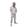 OMD™ Silver Grey Classic Sweatsuit for Men - Timeless and Comfortable Sweatshirt and Joggers Set, Perfect for Casual Wear, Lounging, and Athleisure. Elegant Grey Hoodie and Sweatpants Outfit, Ideal for Comfort and Style.