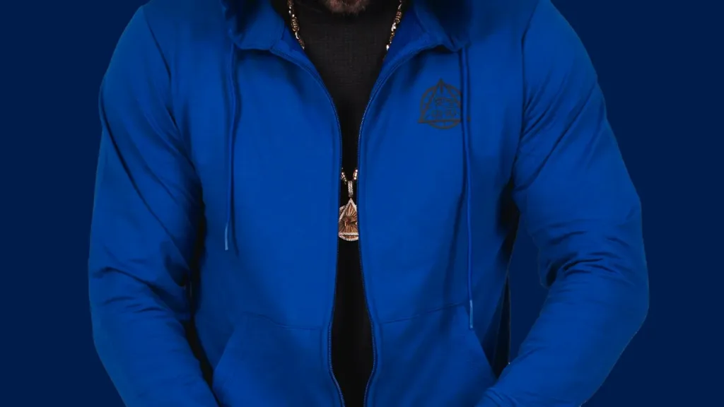 OMD blue sweat suit for men activewear