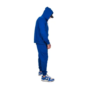 OMD™ Sapphire Blue Sweatsuit - Man in Activewear for Running and Lifting
