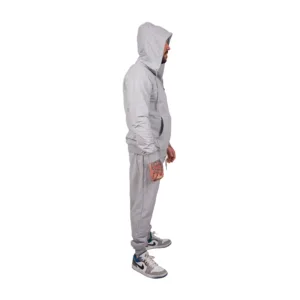 OMD™ Ash Grey Sweatsuit - Elastic Waistband and Deep Pockets for Utility