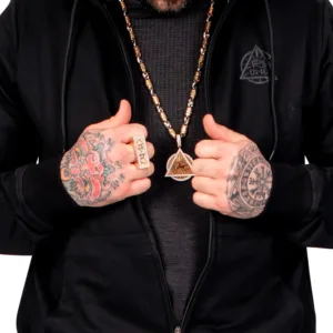 OMD™ Midnight Black Sweatsuit - Man Wearing Activewear for Running and Lifting